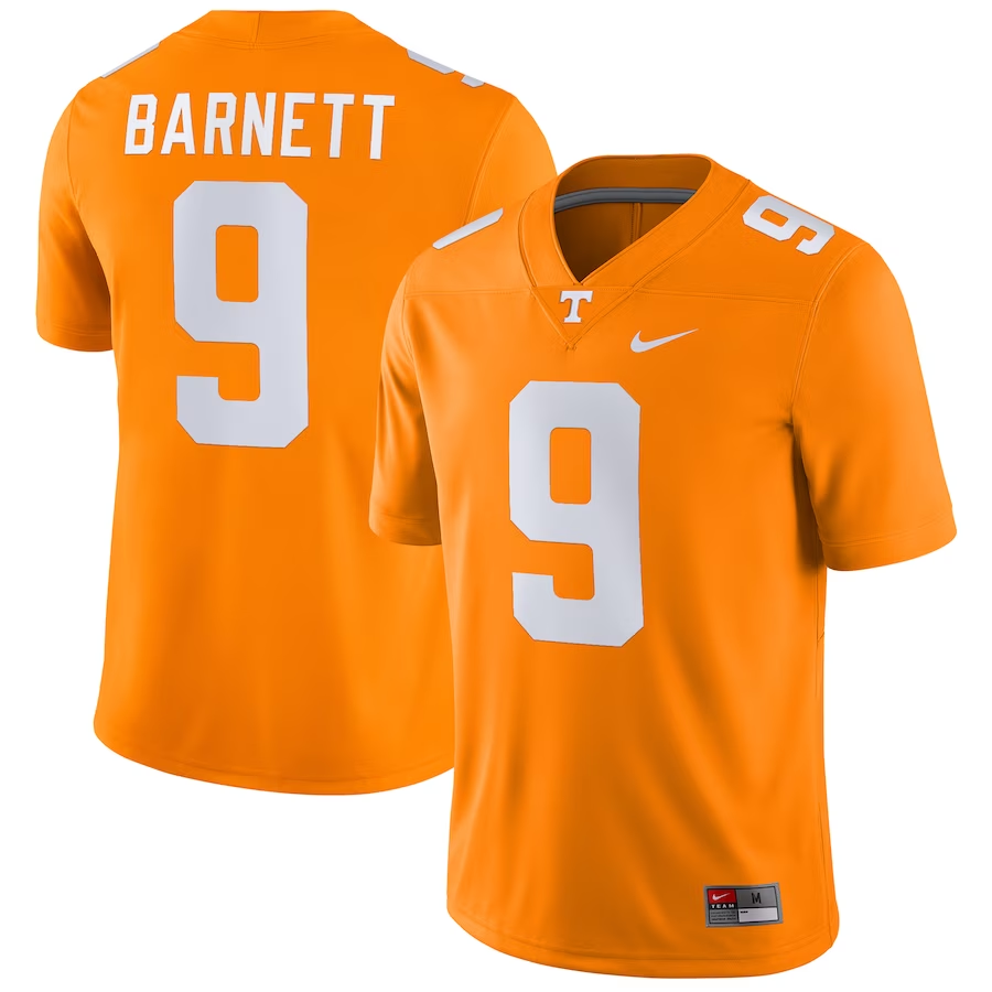 Men's Tennessee Volunteers Derek Barnett #9 Orange Jersey